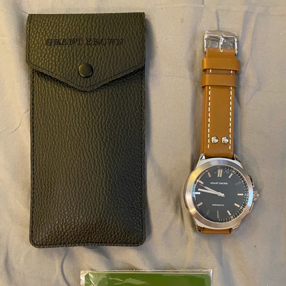 Grant Brown 9415D Watch NWT Seiko Movement